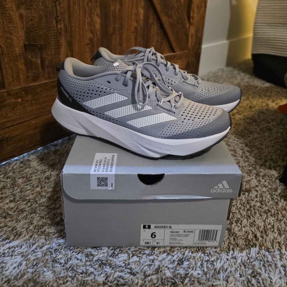 NWT - Adidas Adizero SL Running Shoes - Gray